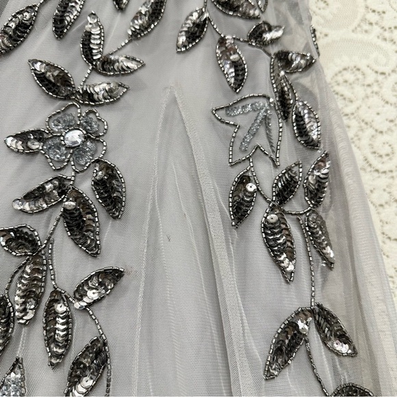 Adrianna Papell Women's Floral Beaded Godet Gown - Picture 12 of 16